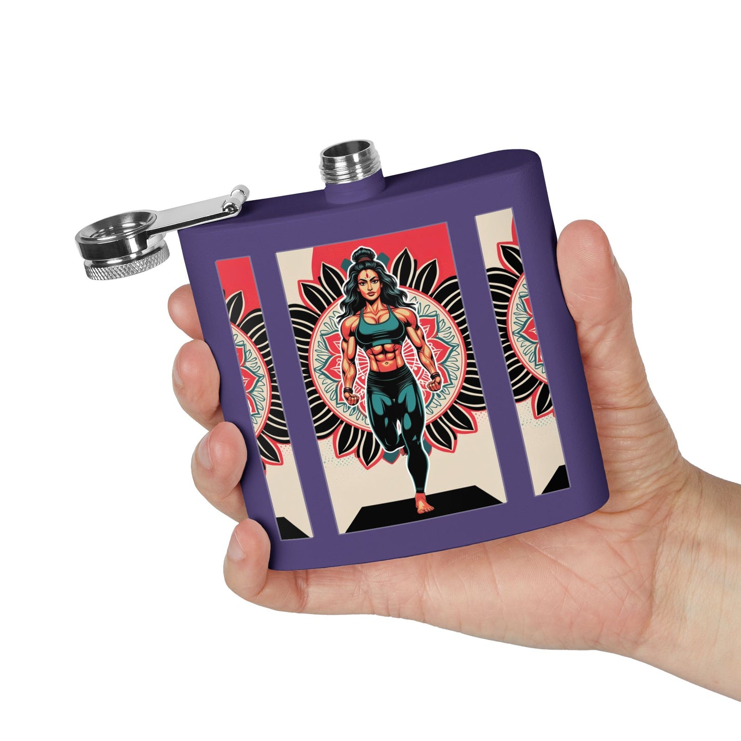 Colorful Yoga Stainless Steel Flask - Perfect for Meditation, Travel, Gifts, Outdoor Adventures, or Celebrations