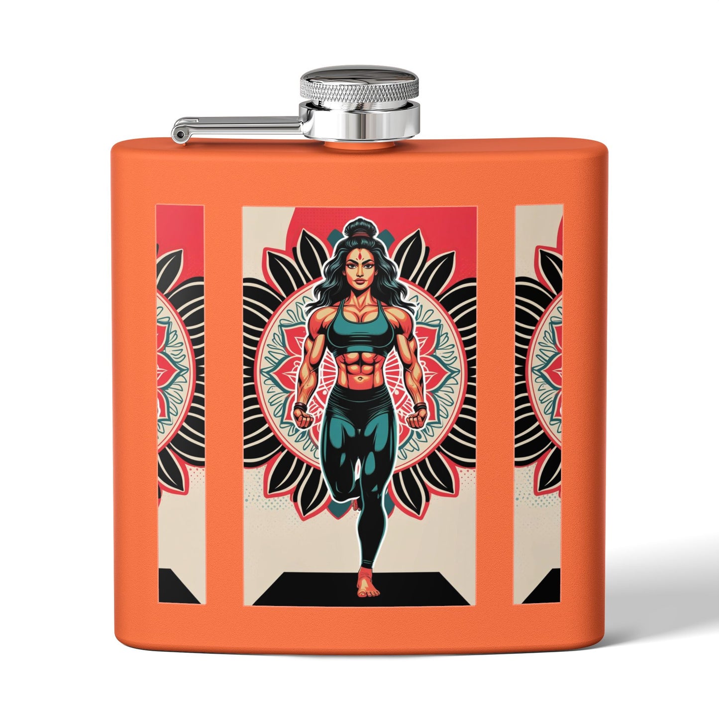 Colorful Yoga Stainless Steel Flask - Perfect for Meditation, Travel, Gifts, Outdoor Adventures, or Celebrations