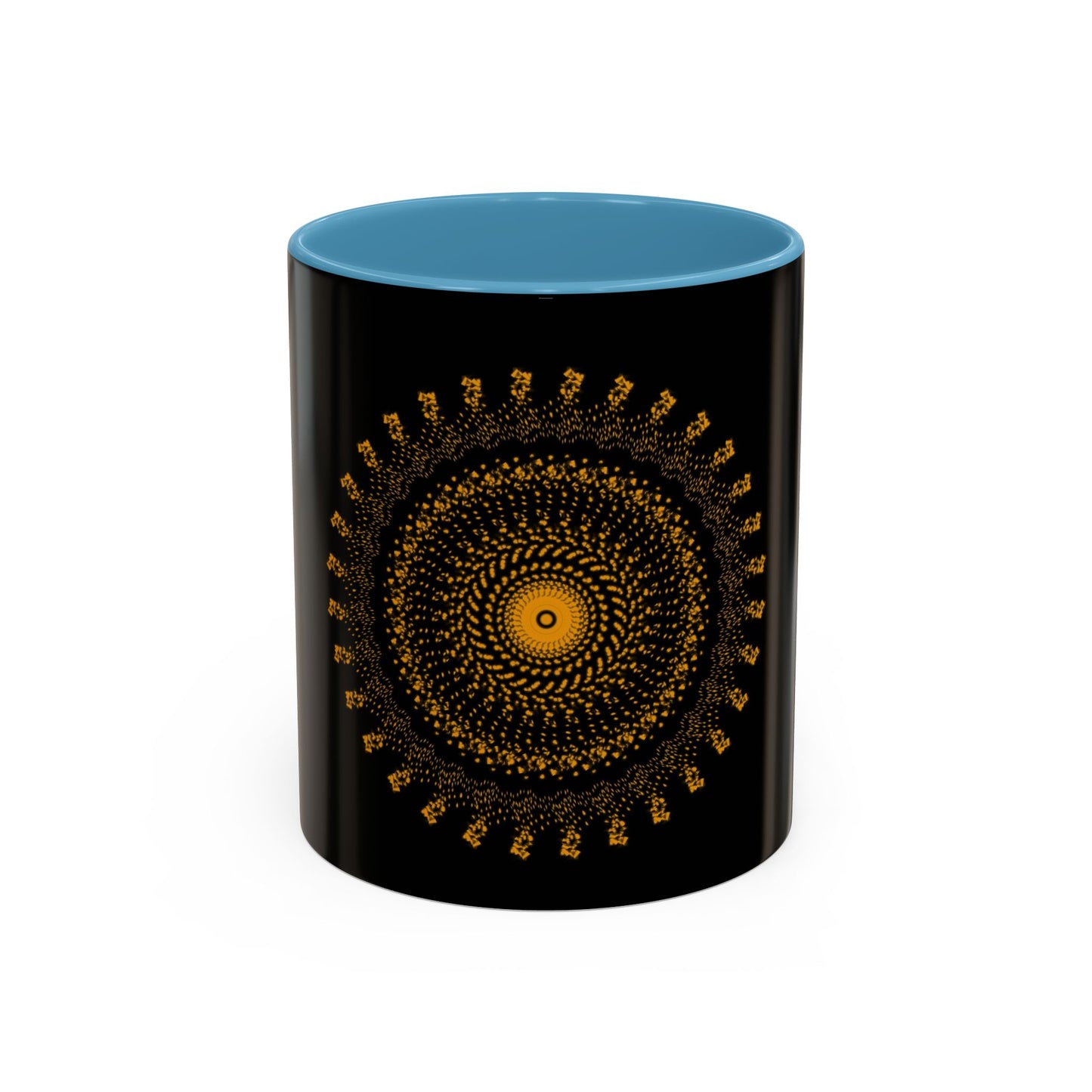 Mandala Pattern Accent Coffee Mug - 11oz & 15oz - Perfect Gift for Coffee Lovers