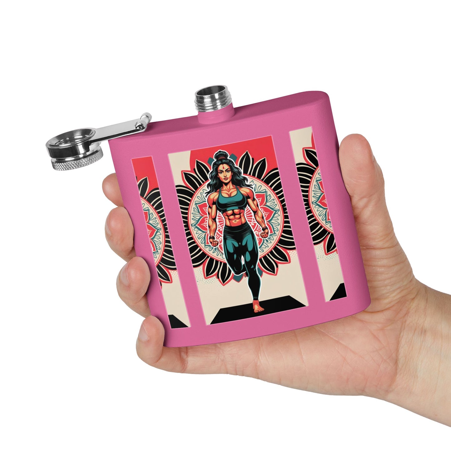 Colorful Yoga Stainless Steel Flask - Perfect for Meditation, Travel, Gifts, Outdoor Adventures, or Celebrations