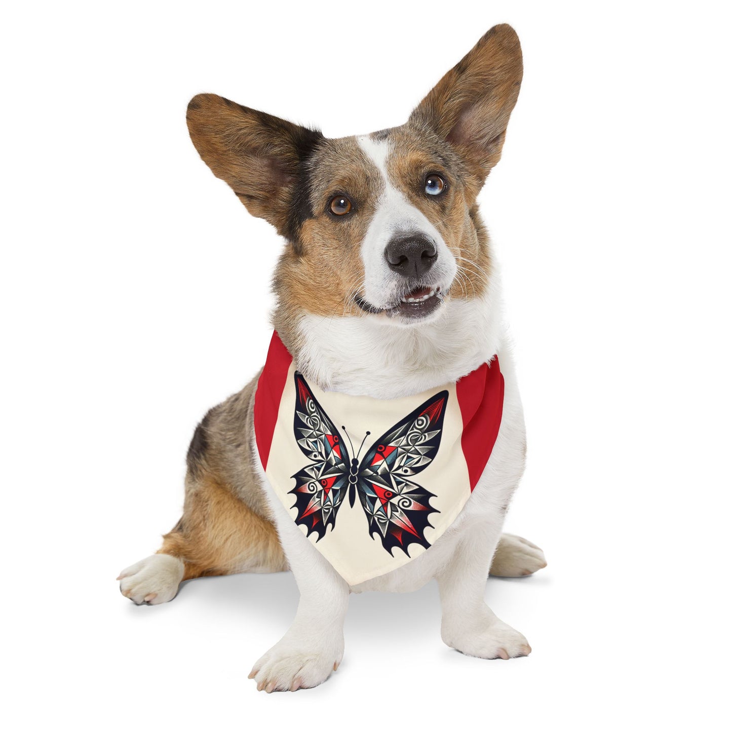Stylish Pet Bandana Collar for Dogs, Butterfly Design, Trendy Dog Accessory, Perfect for Pets, Pet Fashion, Gift for Dog Lovers