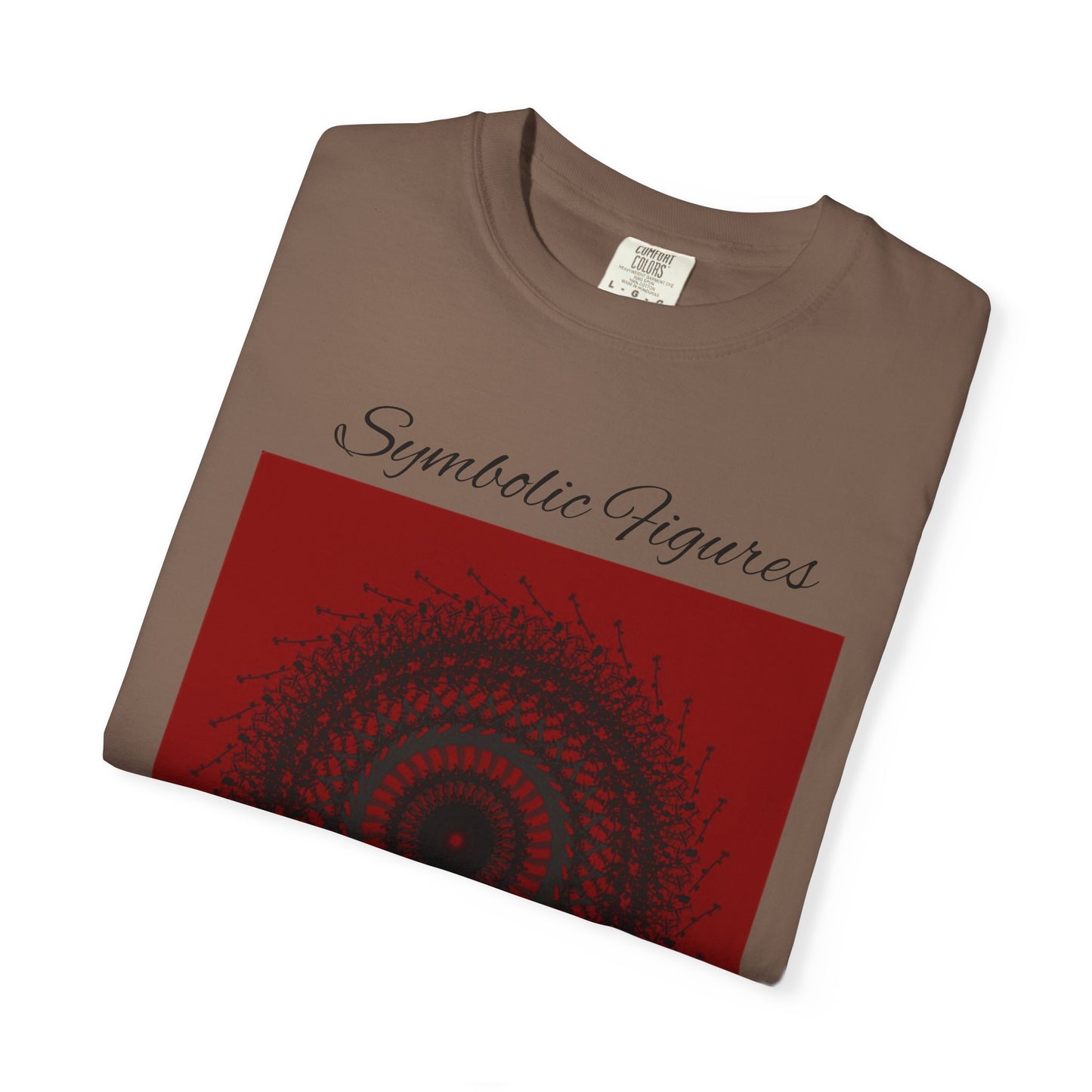 Symbolic Figures Unisex Garment-Dyed T-Shirt - Bohemian Style for Art Lovers