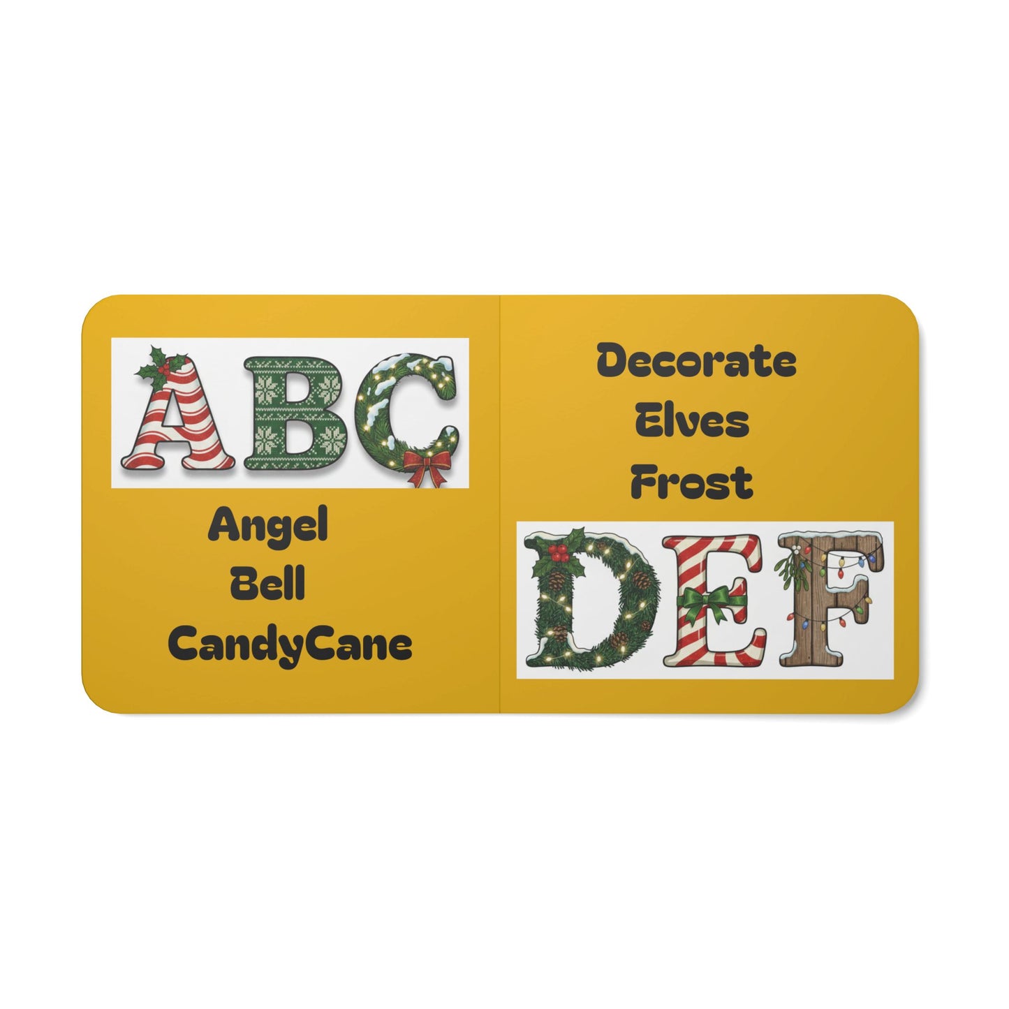 Christmas A–Z Board Book — Alphabet of Holiday Words for Kids