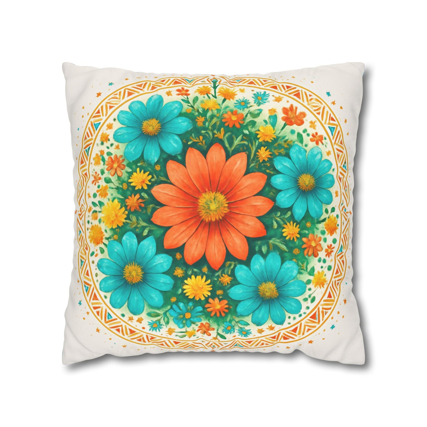 Bohemian Mandala Pillowcase, Home Decor for Meditation, Yoga Gift, Couch Accessory, Cozy Atmosphere, Zen Living Room