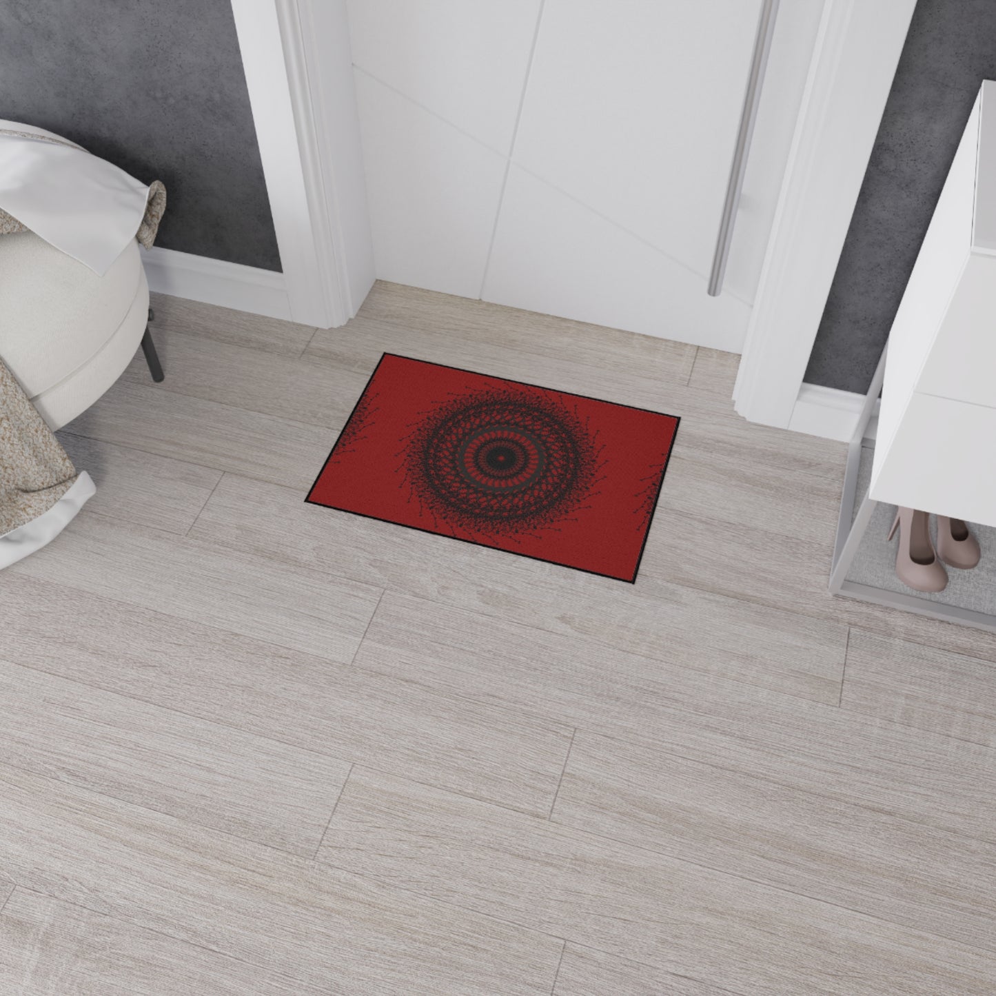Stylish Heavy Duty Floor Mat with Mandala Design - Durable Home Decor
