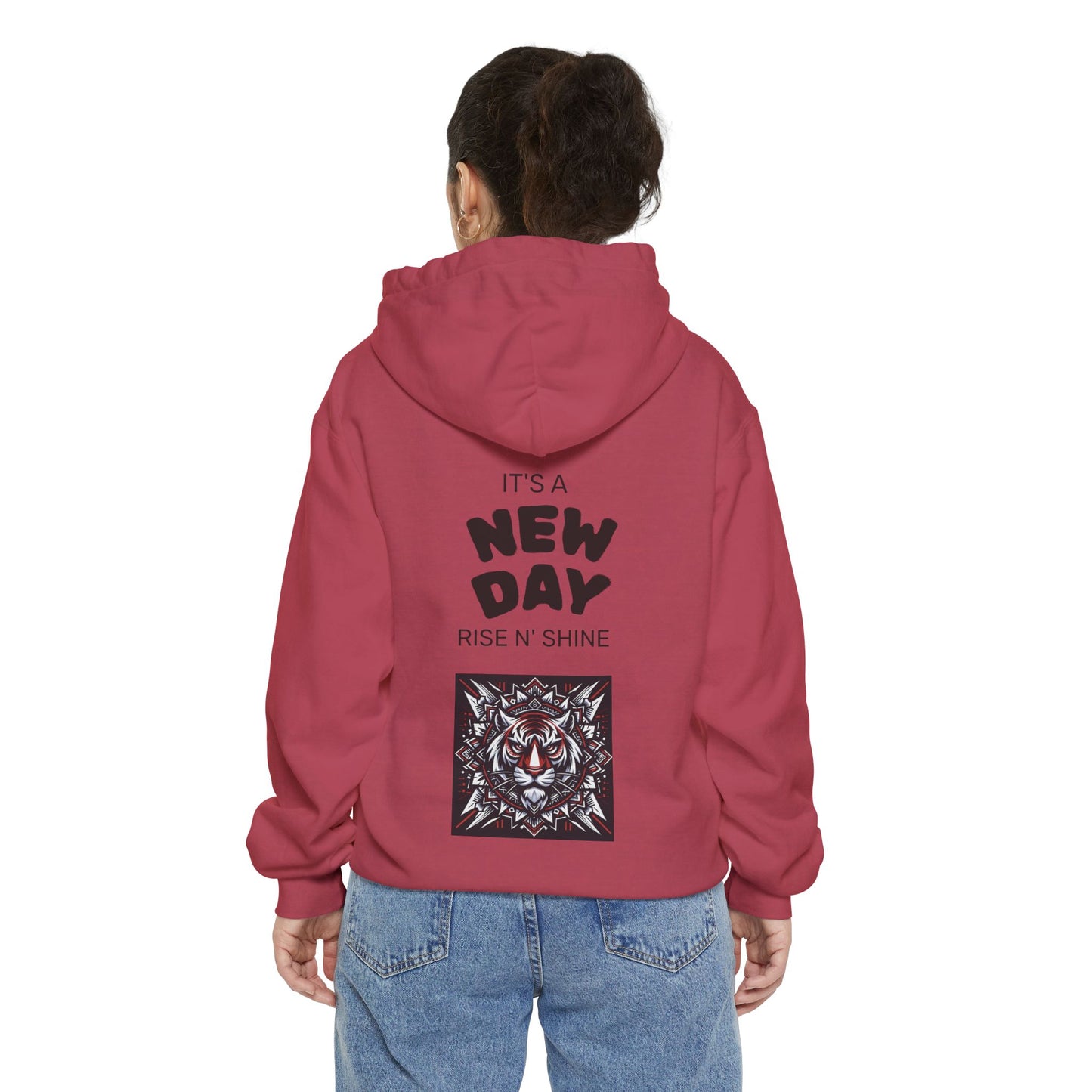 Fearless Tiger Design Hoodie, Cozy Unisex Hoodie, Gift for Him/Her, Stylish Casual Wear, Cool Streetwear