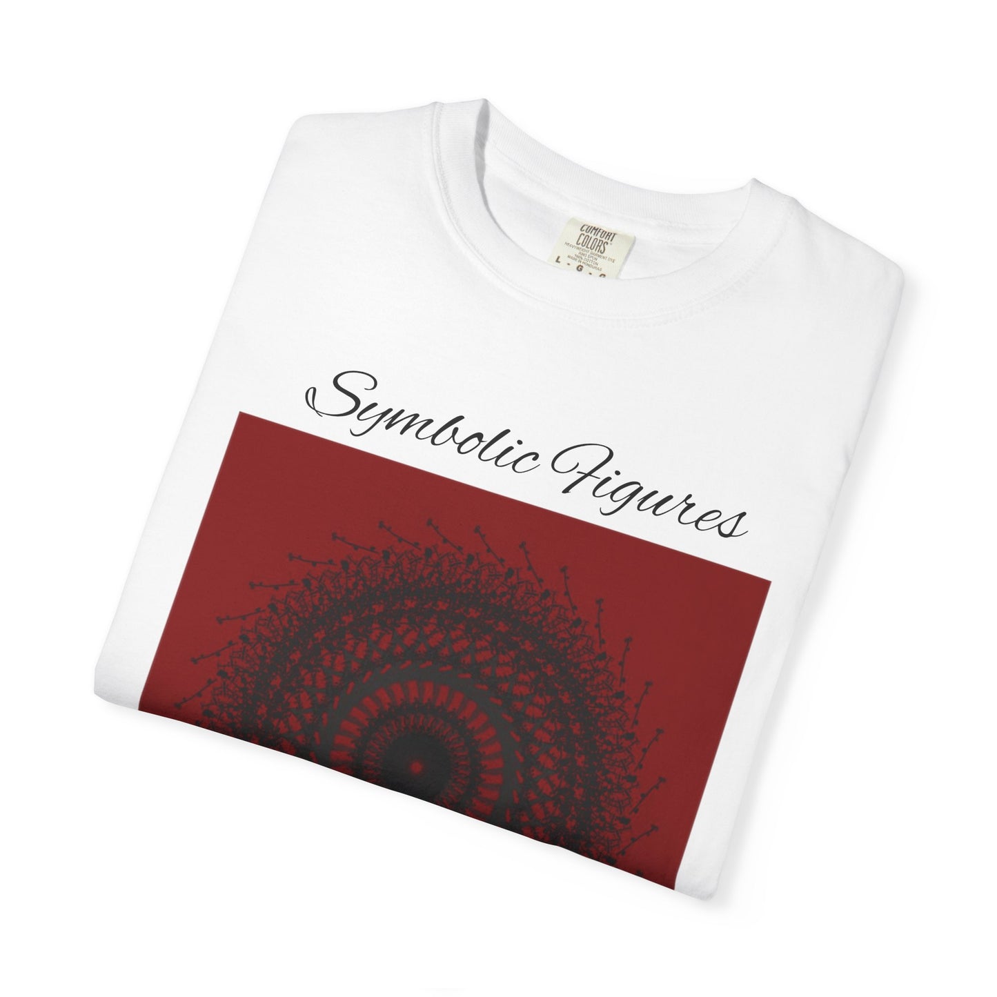 Symbolic Figures Unisex Garment-Dyed T-Shirt - Bohemian Style for Art Lovers