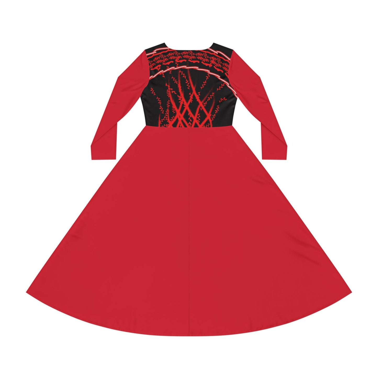 Women's Long Sleeve Dance Dress - Flowing Elegance for Dance Events, Formal Gatherings, Performances, and Celebrations, Artful Fashion