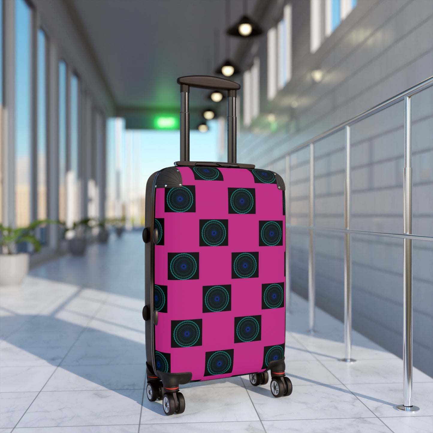 Vibrant Travel Suitcase, Unique Pattern Carry-On, Stylish Luggage for Travelers, Travel Accessories, Gift for Adventurers