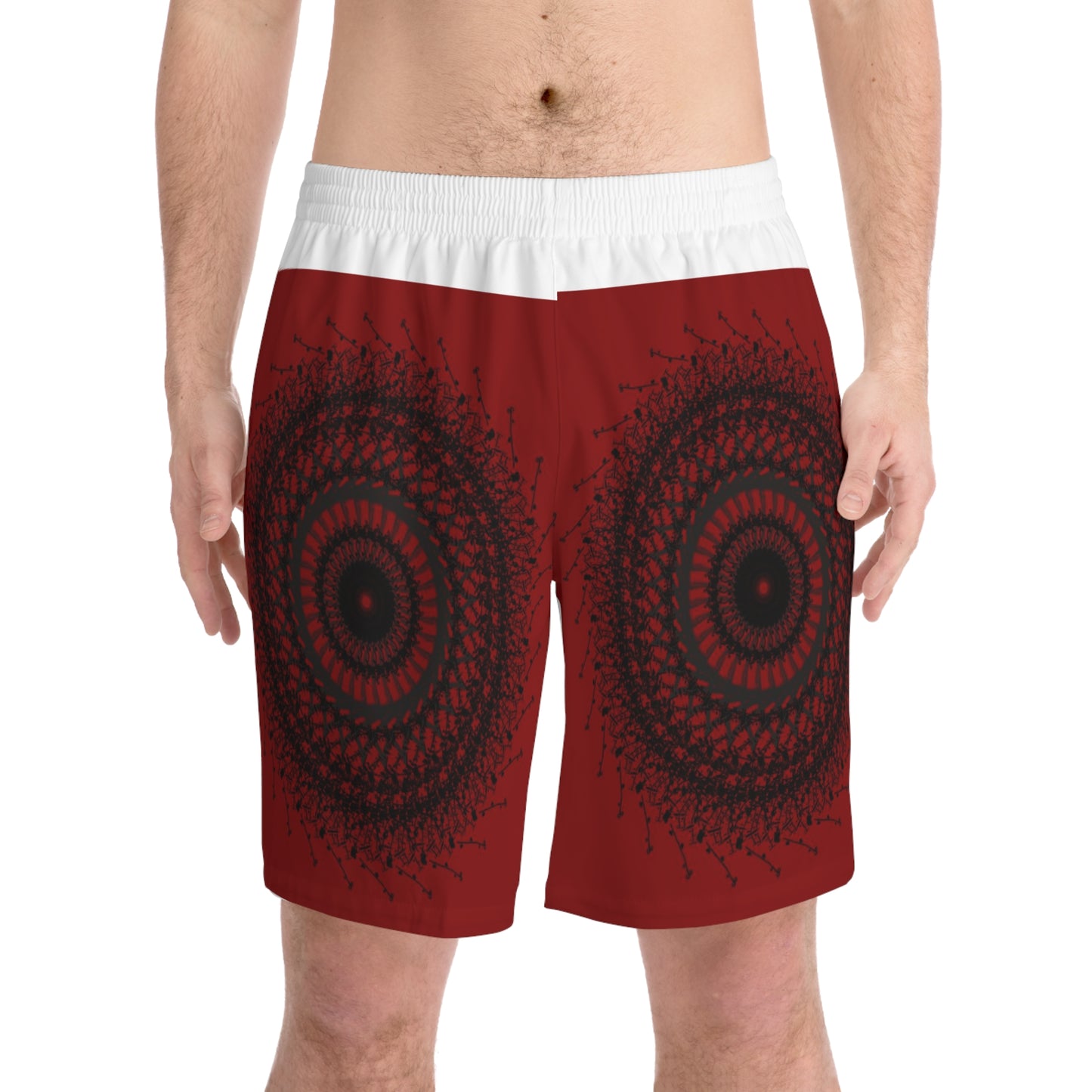 Men's Elastic Beach Shorts (AOP)