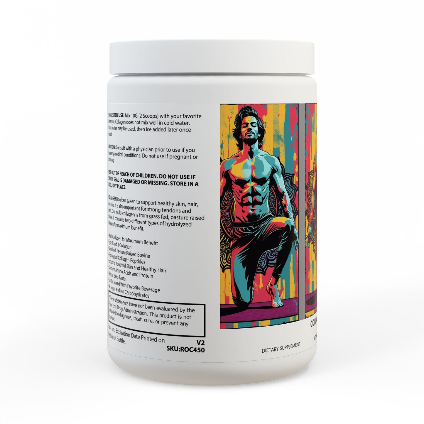 Collagen Peptides Type I & III Supplement (350g, 12.3oz)