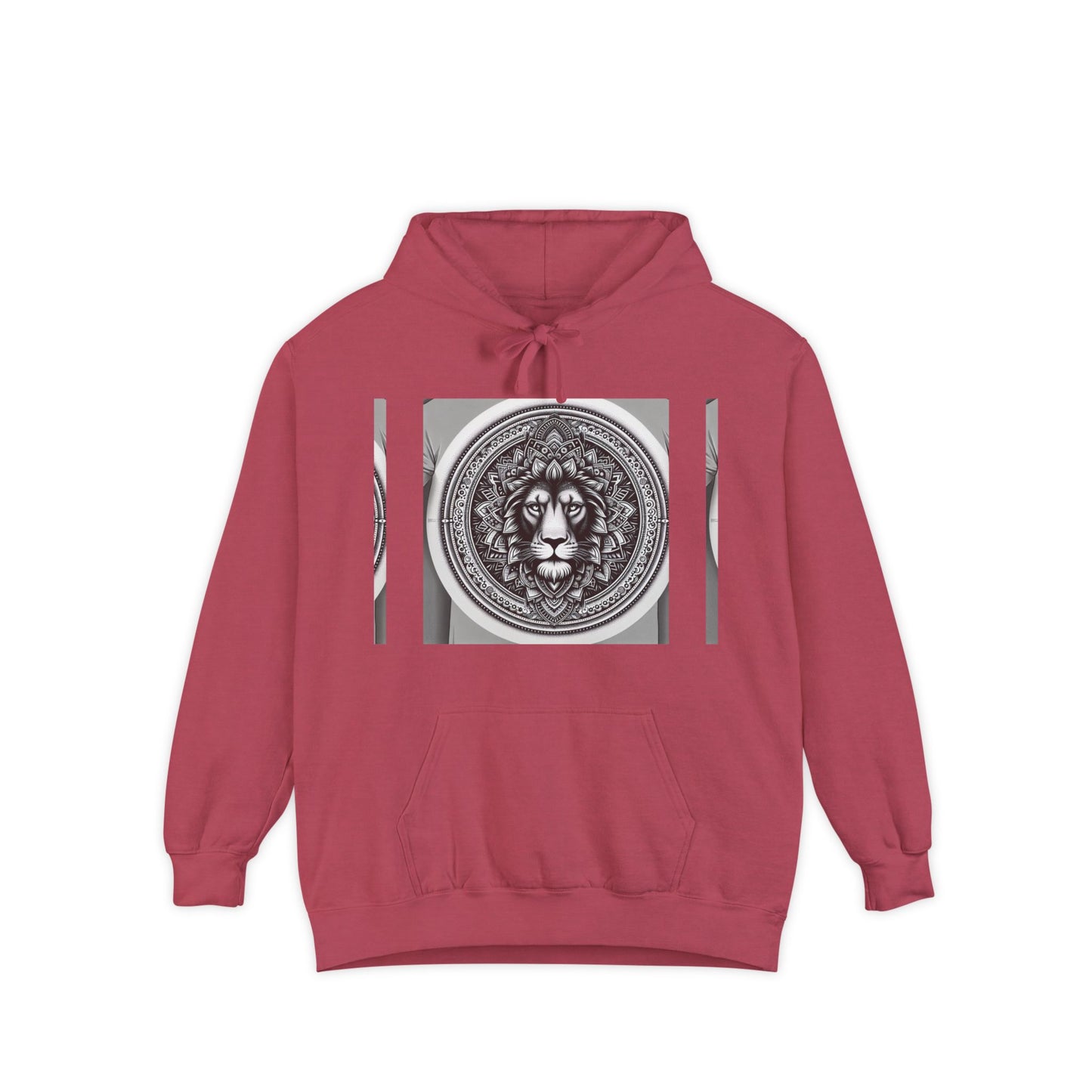 Monochrome Lion Design Hoodie, Cozy Unisex Hoodie, Gift for Him/Her, Stylish Casual Wear, Cool Streetwear