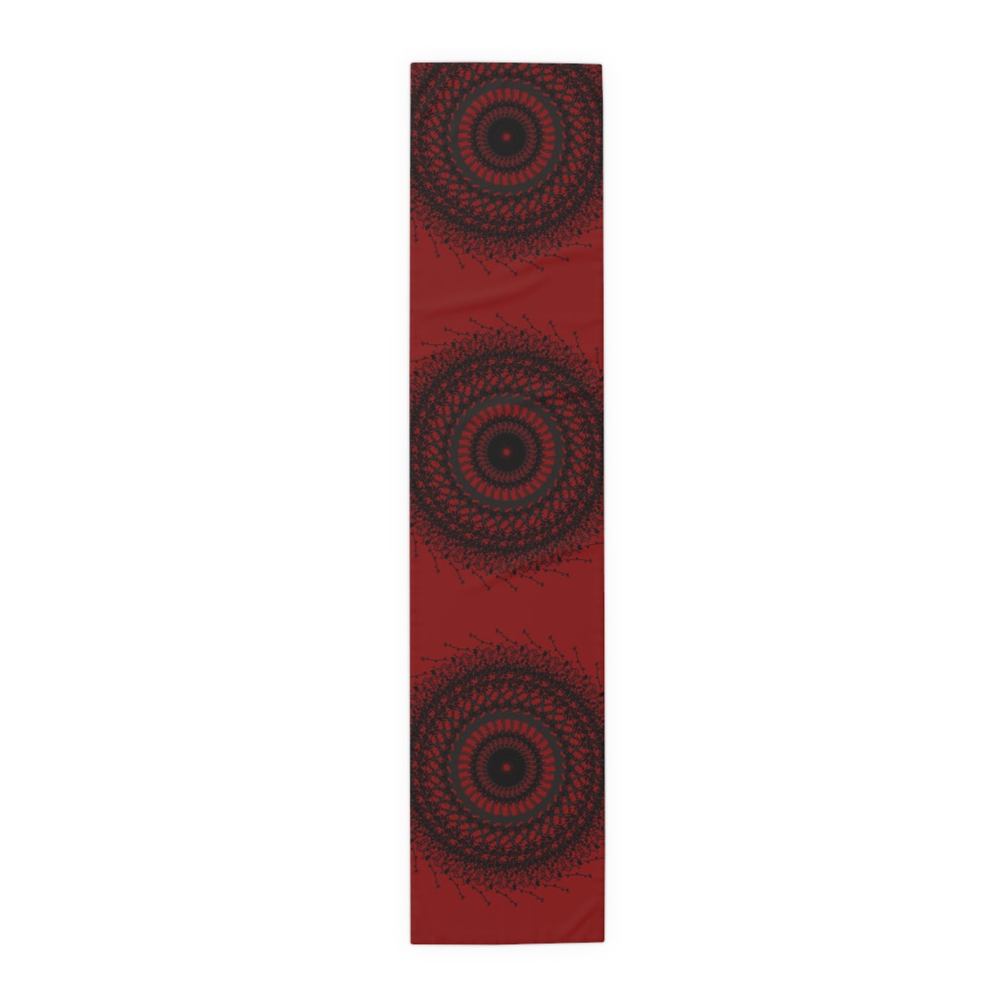 Bohemian Spiral Table Runner | Cotton & Poly | Rustic Home Decor