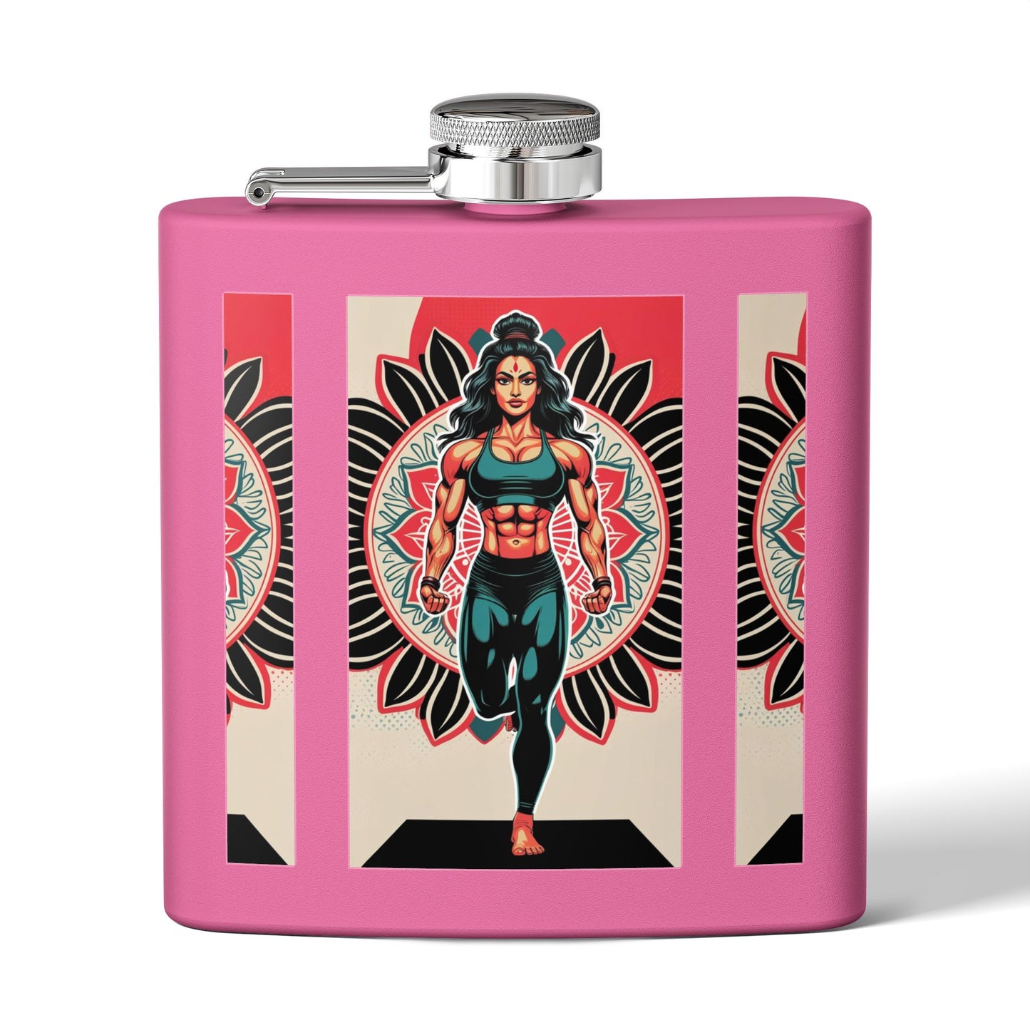 Colorful Yoga Stainless Steel Flask - Perfect for Meditation, Travel, Gifts, Outdoor Adventures, or Celebrations