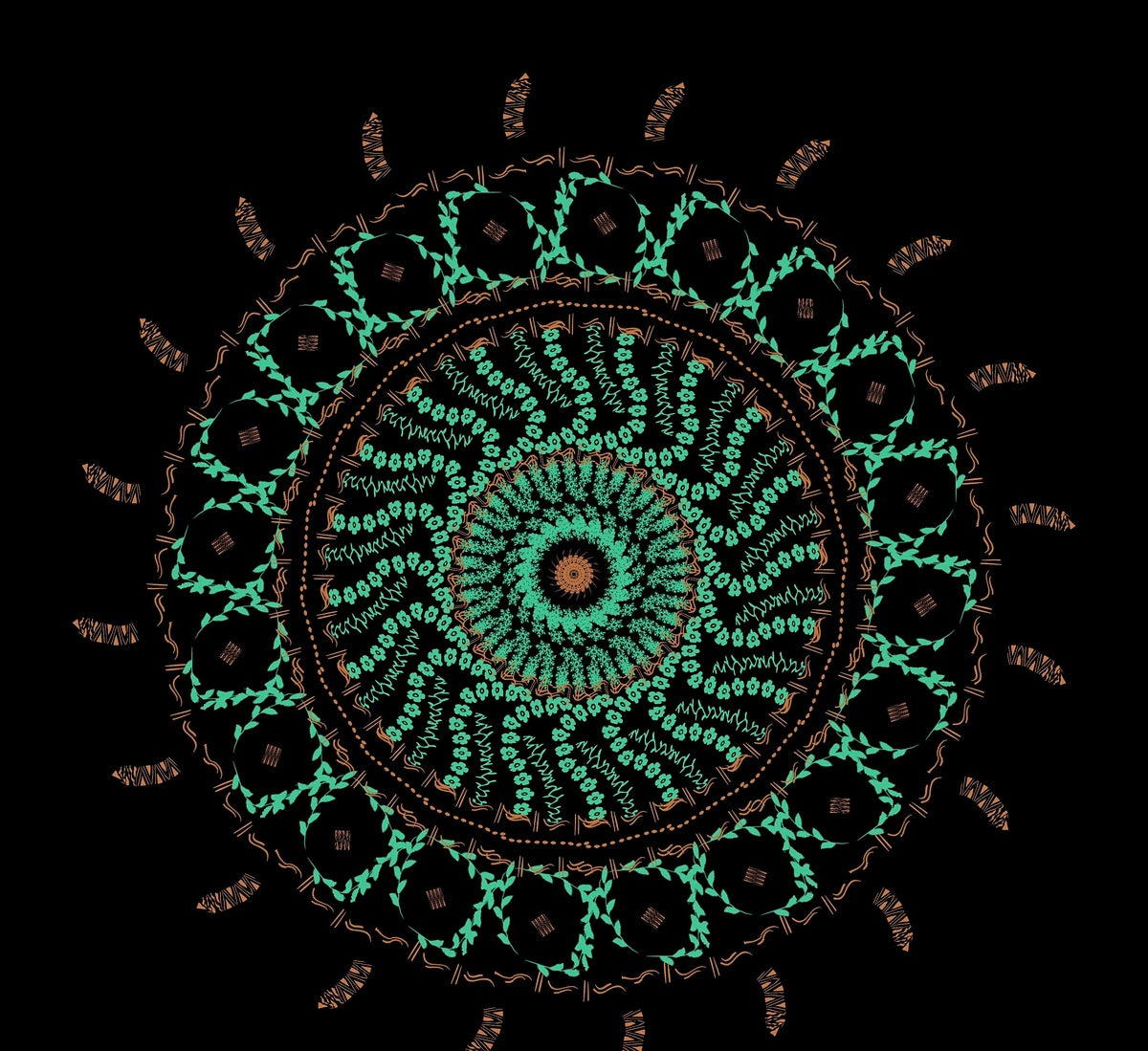Rangoli Designs – LV 014 **Unique Gifting**: Delight loved ones with a meaningful gift that signifies peace, beauty, and the brilliance of spiritual illumination.