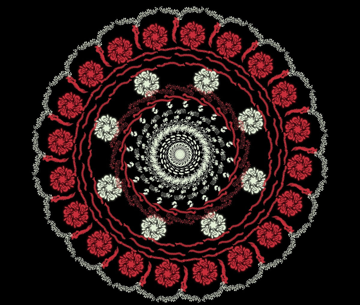 Rangoli Designs – LV 001 **Bygone Traditions**: Honor cultural heritage with this art piece, connecting you to the historical art of mandalas and fostering a sense of spiritual continuity.
