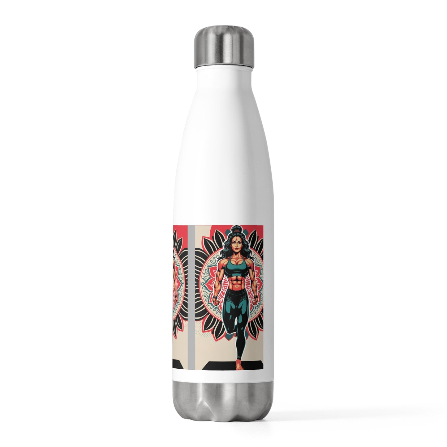Empowered Warrior Insulated Bottle | Travel Flask, Fitness Water Bottle, Gift for Her, Eco-Friendly Drinkware, Inspirational Design