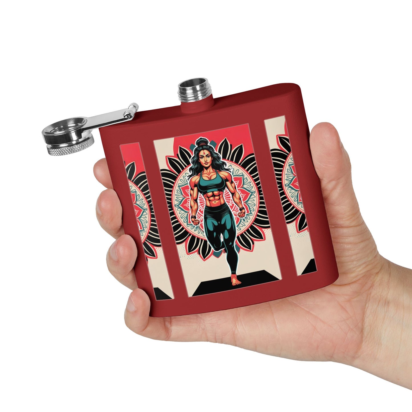 Colorful Yoga Stainless Steel Flask - Perfect for Meditation, Travel, Gifts, Outdoor Adventures, or Celebrations