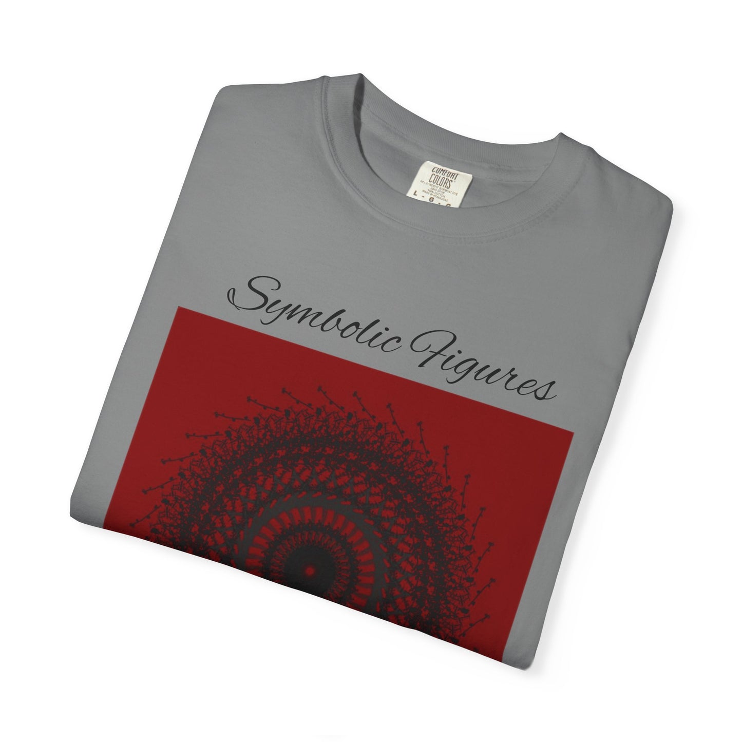 Symbolic Figures Unisex Garment-Dyed T-Shirt - Bohemian Style for Art Lovers