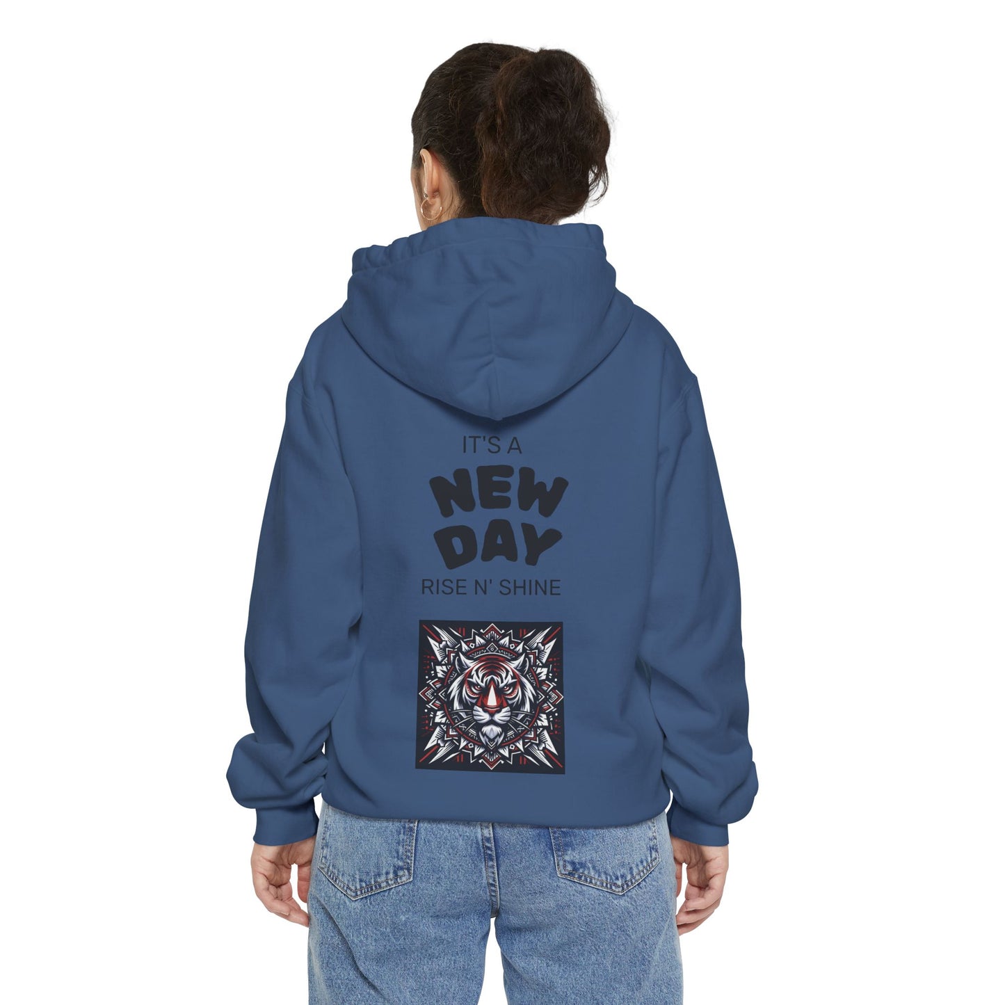 Fearless Tiger Design Hoodie, Cozy Unisex Hoodie, Gift for Him/Her, Stylish Casual Wear, Cool Streetwear