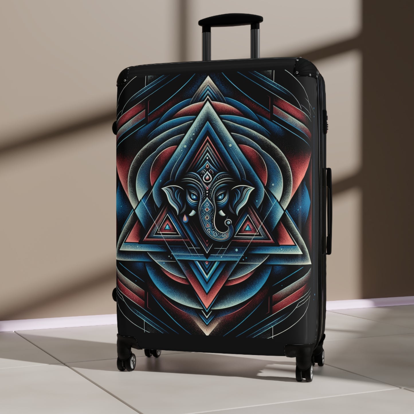 Bohemian Elephant Suitcase, Travel Luggage, Festival Gear, Summer Vacation Bag, Unique Gift for Wanderers