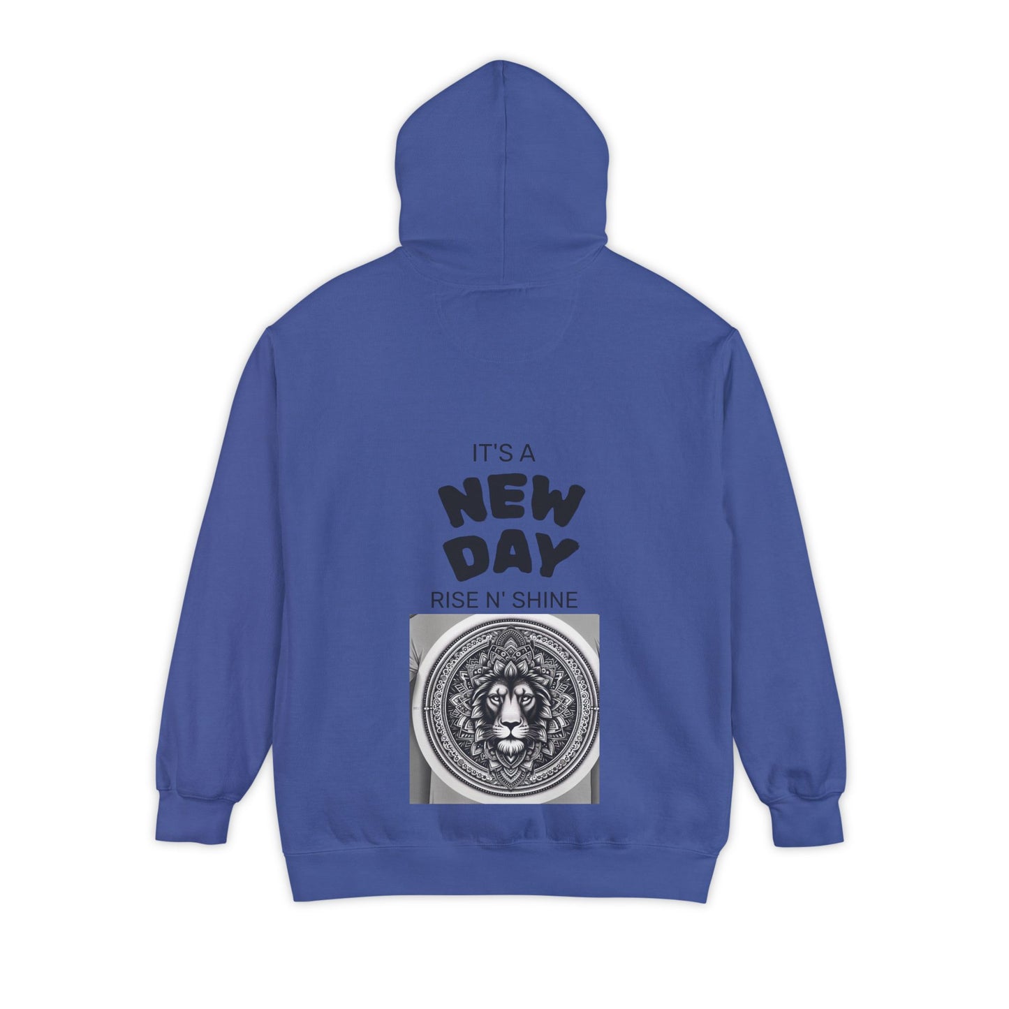 Monochrome Lion Design Hoodie, Cozy Unisex Hoodie, Gift for Him/Her, Stylish Casual Wear, Cool Streetwear