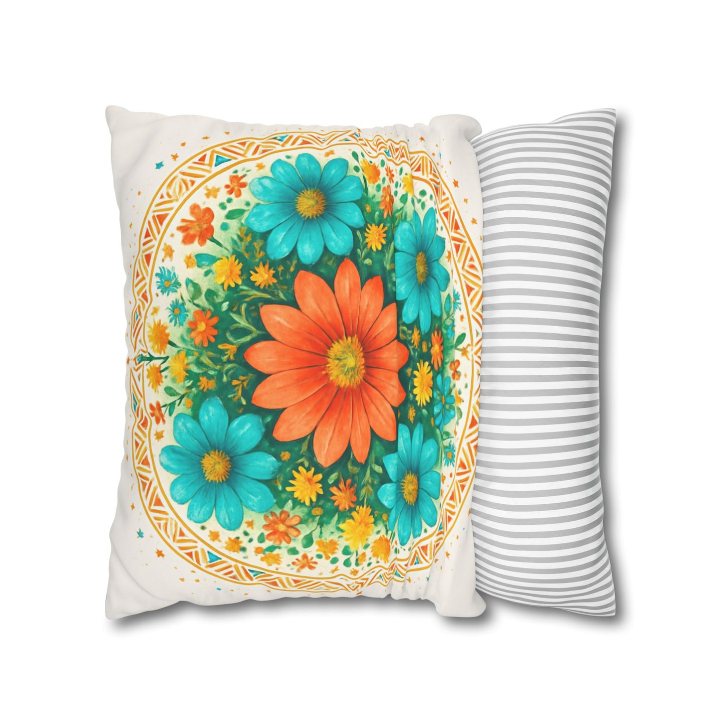 Bohemian Mandala Pillowcase, Home Decor for Meditation, Yoga Gift, Couch Accessory, Cozy Atmosphere, Zen Living Room