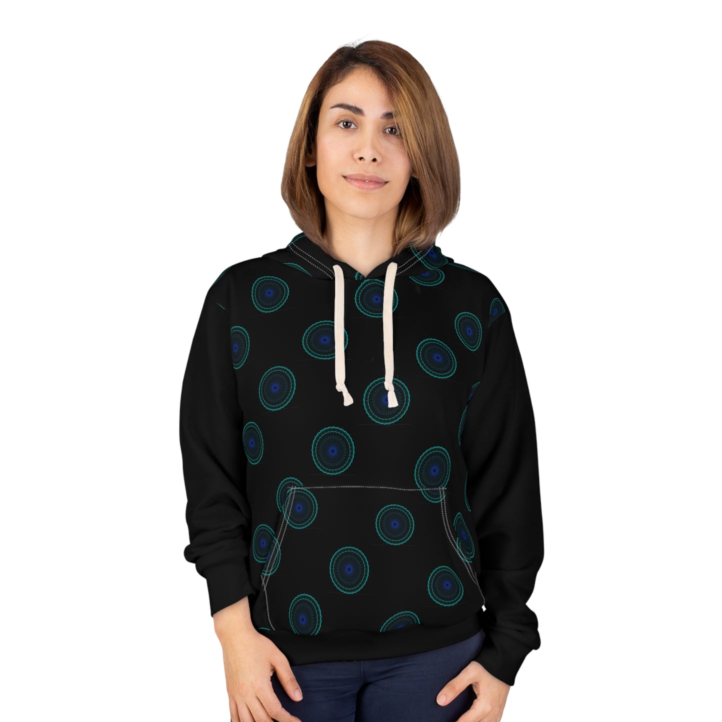 Copy of Geometric Pattern Pullover Hoodie, Unisex Abstract Sweatshirt, Chic Casual Wear, Cozy Layer, Gift for Her, Him, Fashion Statement