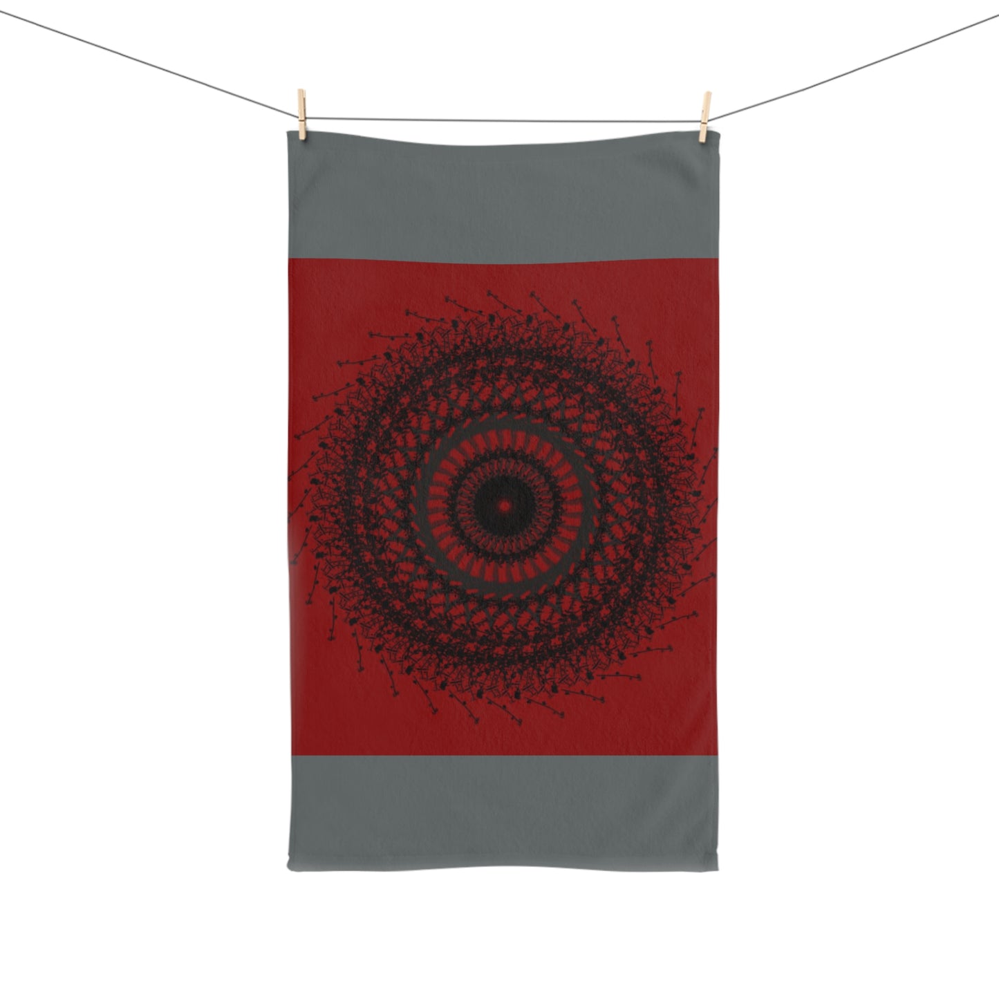 Bohemian Spiral Design Hand Towel – Stylish Décor for Home & Kitchen