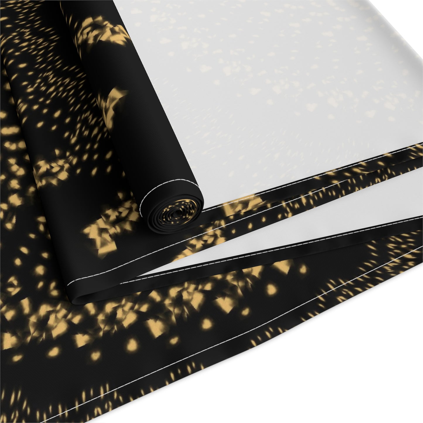 Elegant Gold Mandala Table Runner for Dining & Events