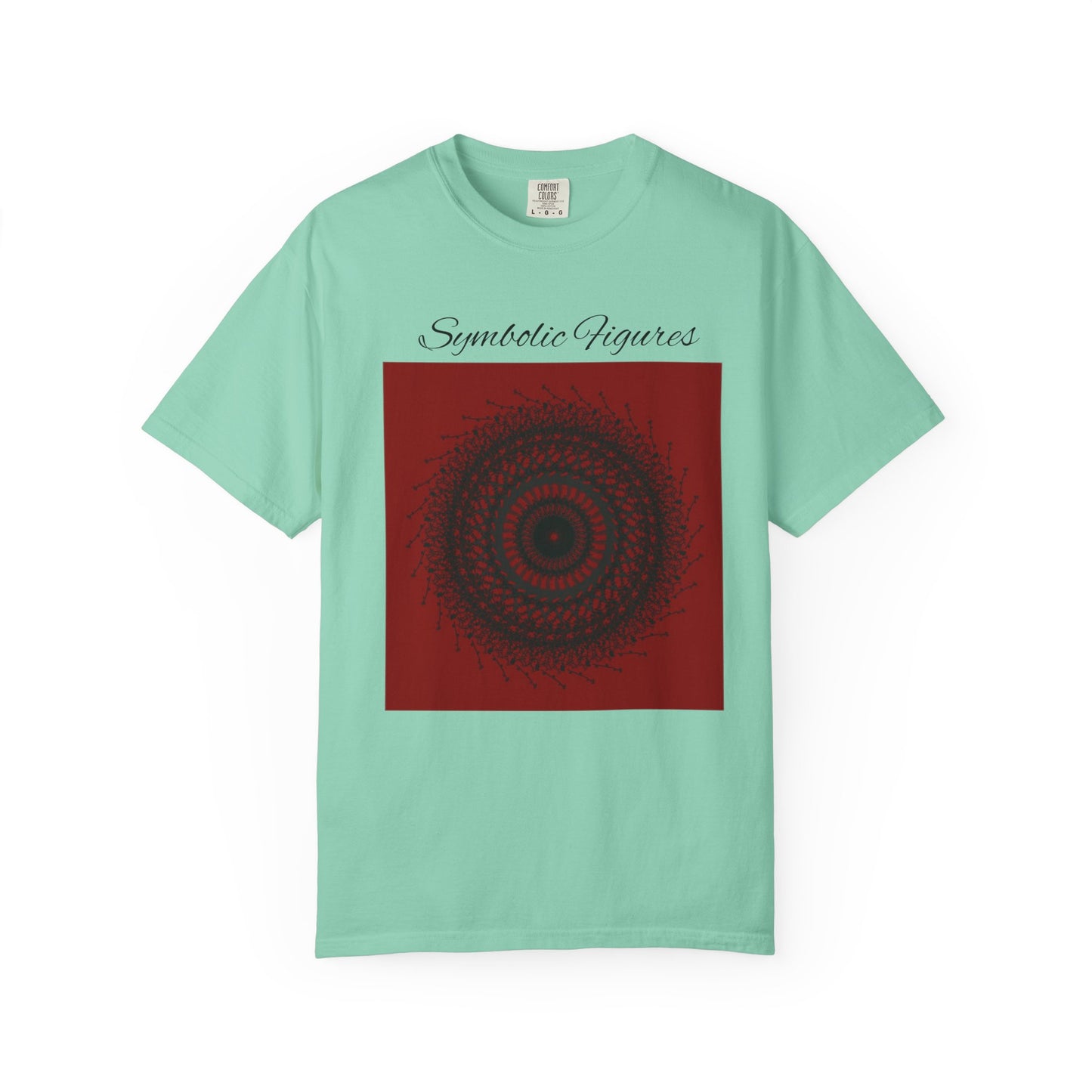 Symbolic Figures Unisex Garment-Dyed T-Shirt - Bohemian Style for Art Lovers