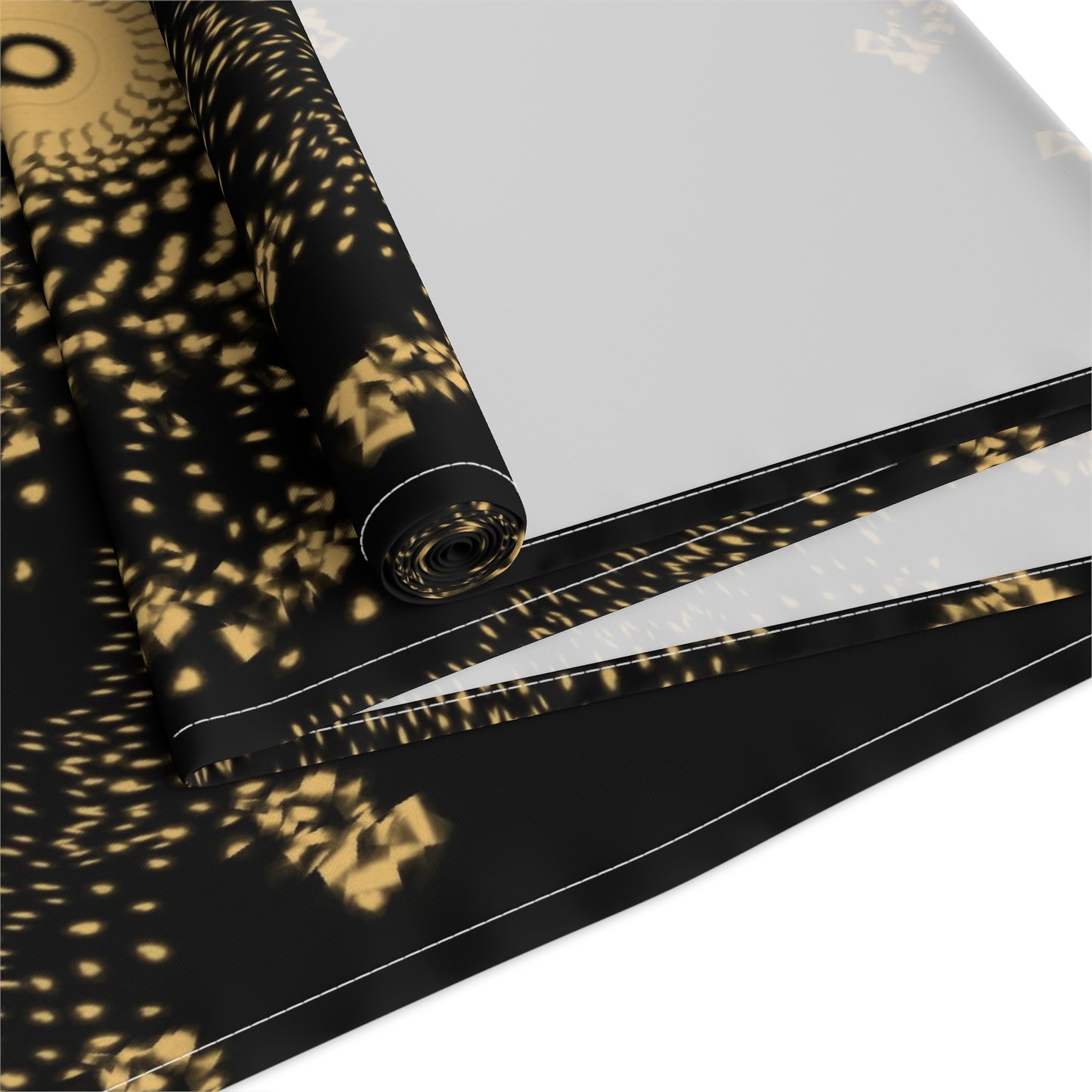 Elegant Gold Mandala Table Runner for Dining & Events