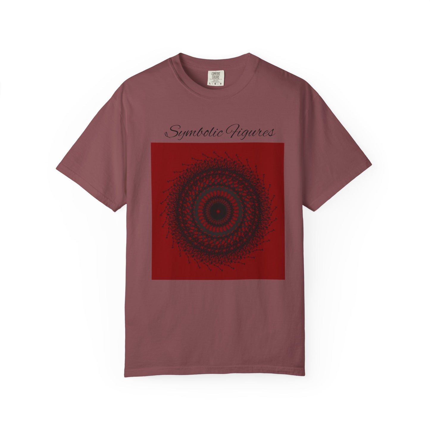 Symbolic Figures Unisex Garment-Dyed T-Shirt - Bohemian Style for Art Lovers