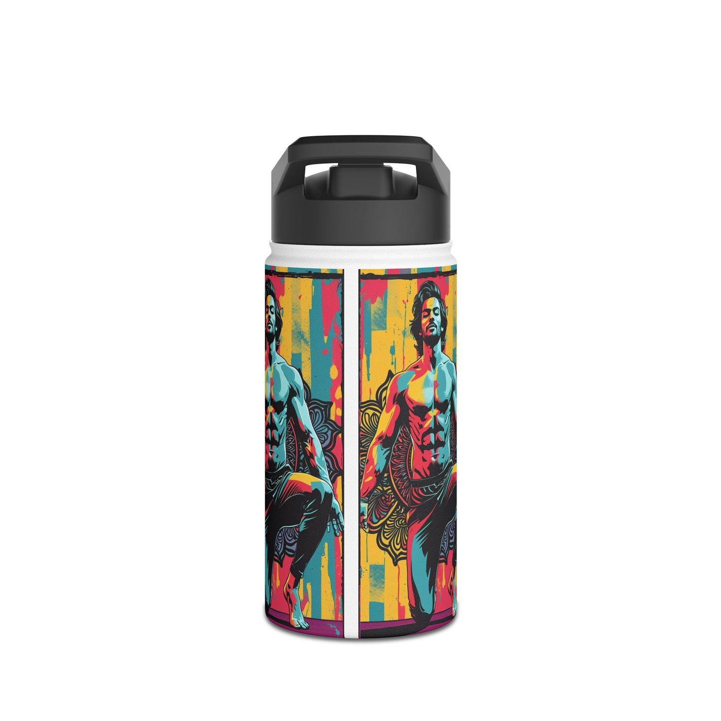 Vibrant Stainless Steel Water Bottle - Motivational Gym Hydration, Eco-Friendly Travel Mug, Fitness Gift, Workout Accessory