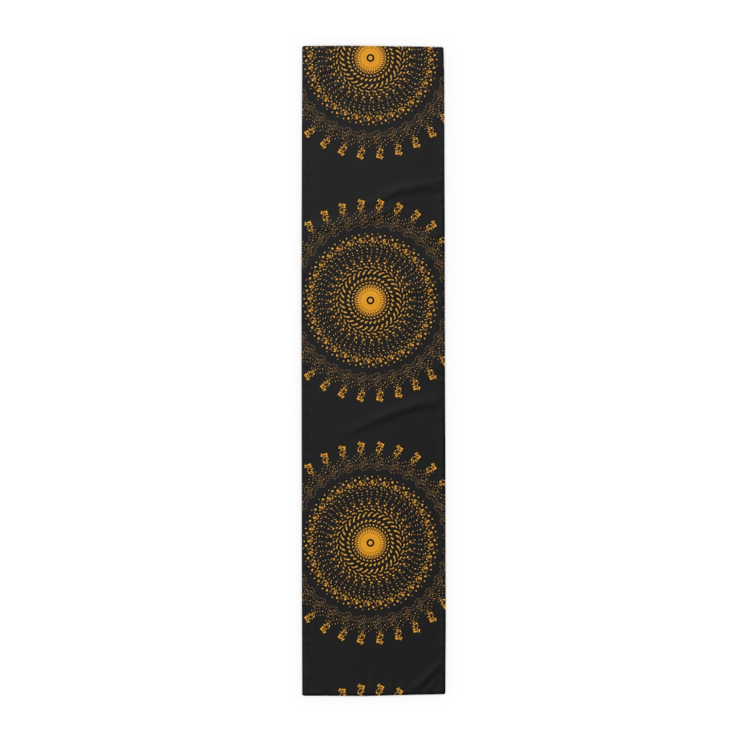Elegant Gold Mandala Table Runner for Dining & Events