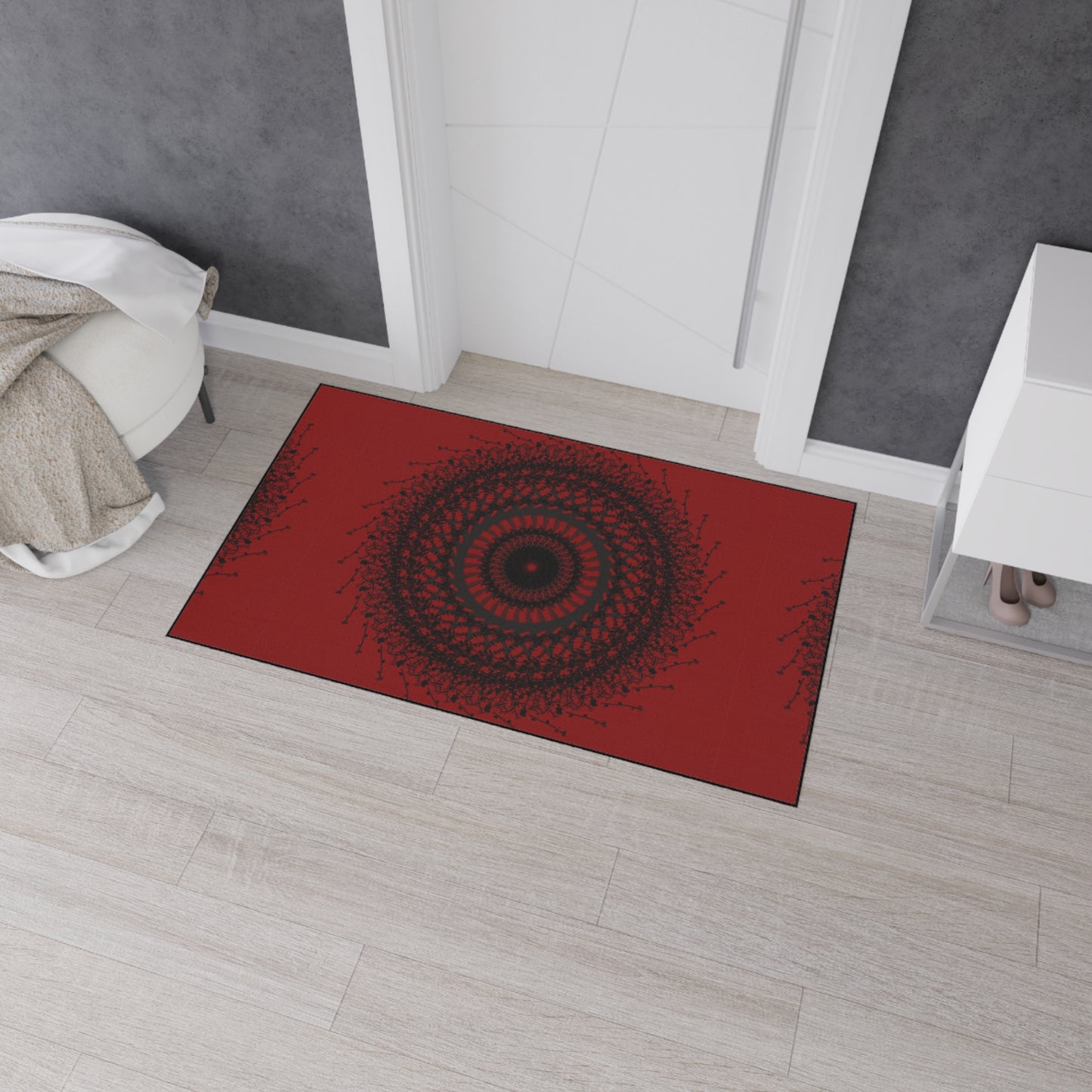 Stylish Heavy Duty Floor Mat with Mandala Design - Durable Home Decor