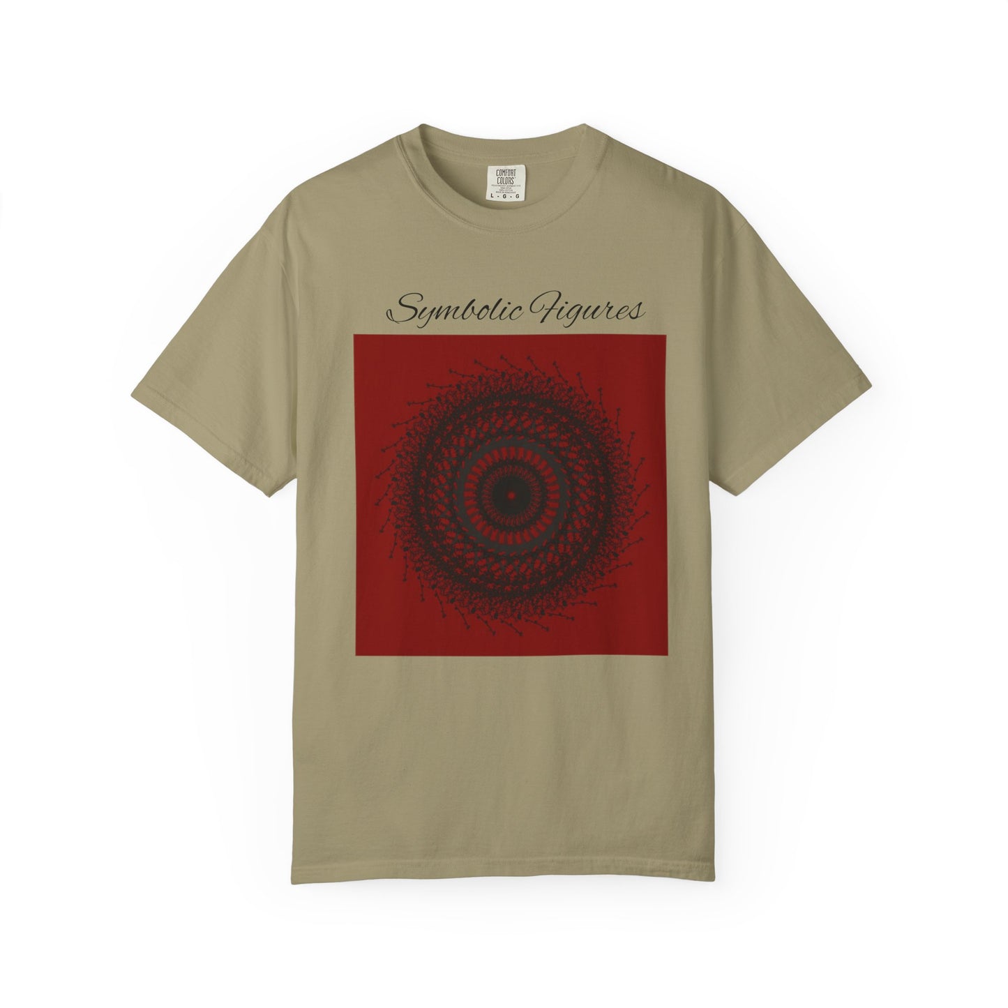Symbolic Figures Unisex Garment-Dyed T-Shirt - Bohemian Style for Art Lovers