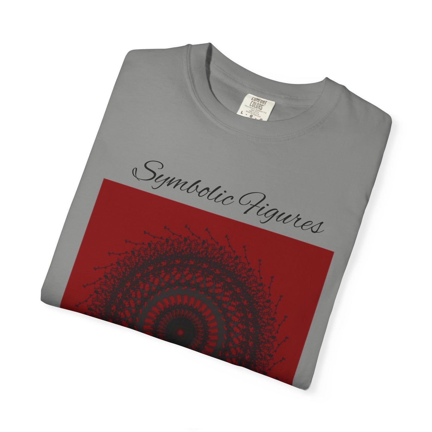 Symbolic Figures Unisex Garment-Dyed T-Shirt - Bohemian Style for Art Lovers