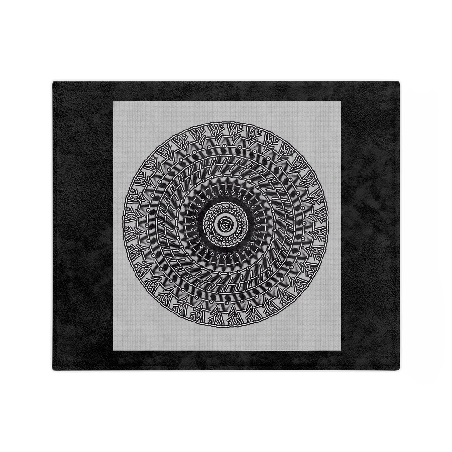 Cozy Mandala Velveteen Microfiber Blanket - Perfect for Home Decor & Gifting