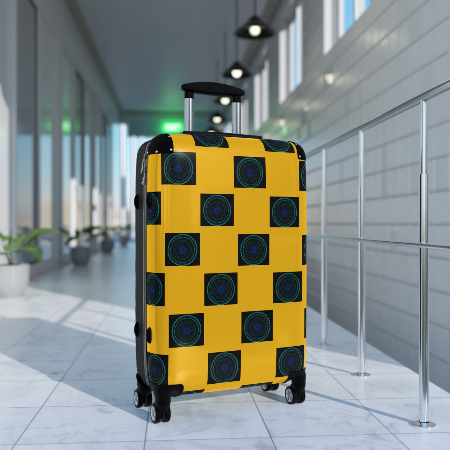 Vibrant Travel Suitcase, Unique Pattern Carry-On, Stylish Luggage for Travelers, Travel Accessories, Gift for Adventurers