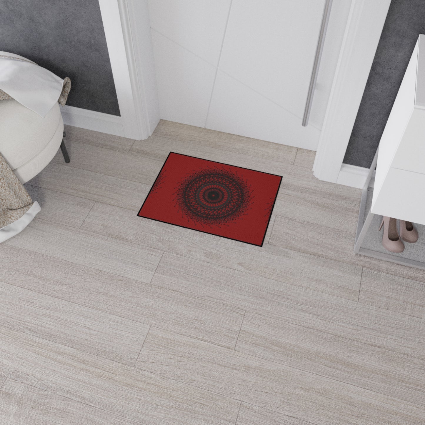 Stylish Heavy Duty Floor Mat with Mandala Design - Durable Home Decor