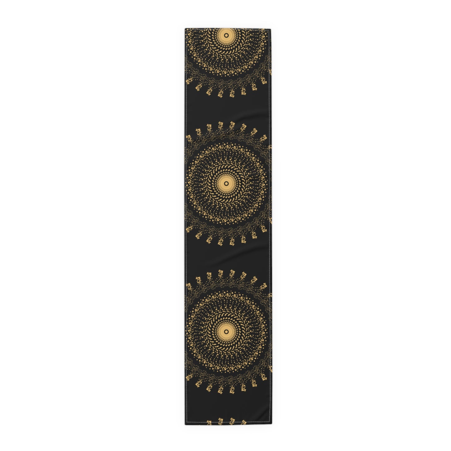 Elegant Gold Mandala Table Runner for Dining & Events