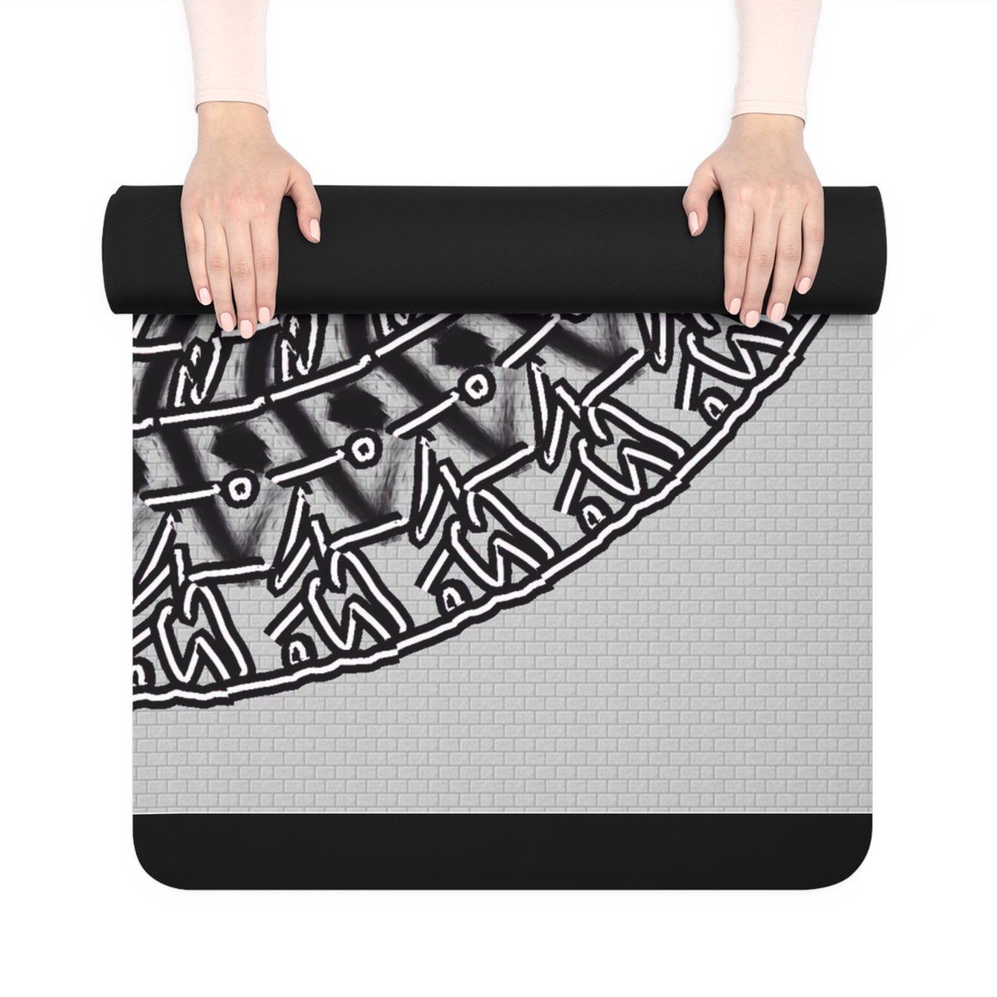 Mandala Pattern Rubber Yoga Mat | Non-Slip Exercise Mat for Yoga and Fitness