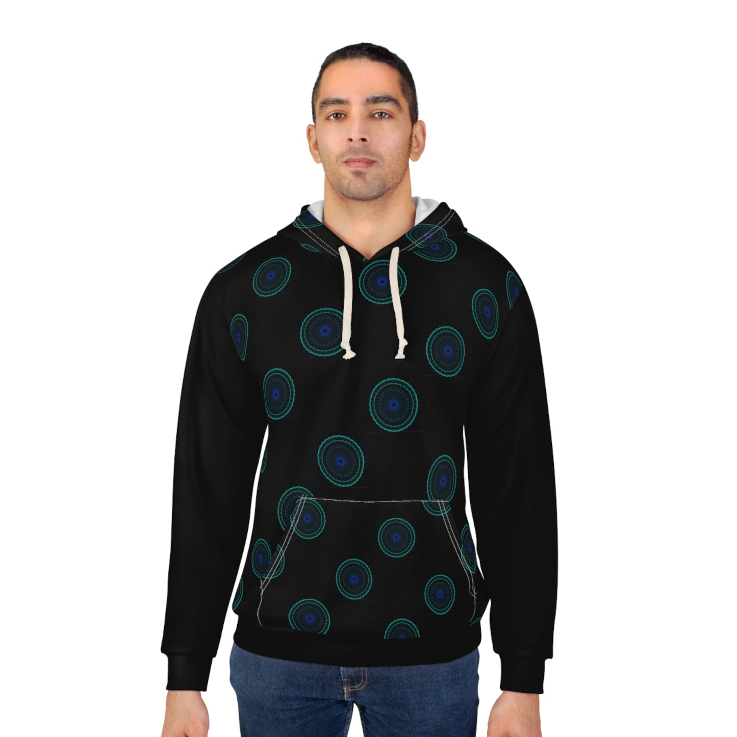 Copy of Geometric Pattern Pullover Hoodie, Unisex Abstract Sweatshirt, Chic Casual Wear, Cozy Layer, Gift for Her, Him, Fashion Statement