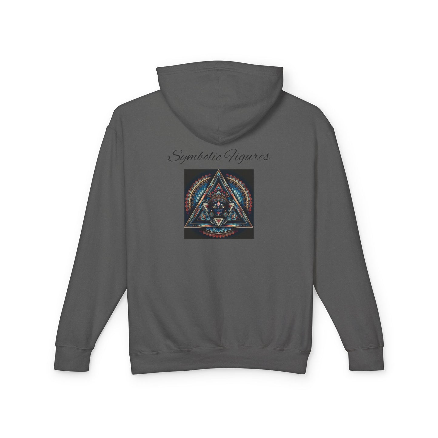 Vibrant Artistic Hoodie, Symbolic Figures Design, Lightweight Sweatshirt for Casual Wear, Unique Gift for Art Lovers, Cozy Unisex Clothing
