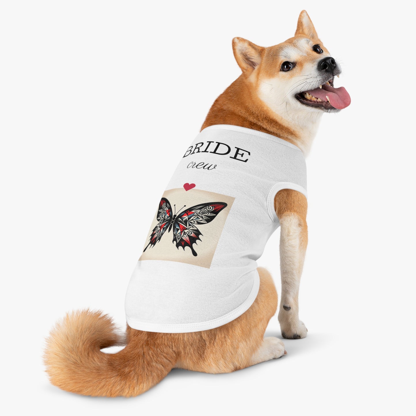 Butterfly Pet Tank Top, Summer Pet Apparel, Cute Dog Shirt, Stylish Cat Tank, Pet Gift for Warm Days, Pet Fashion