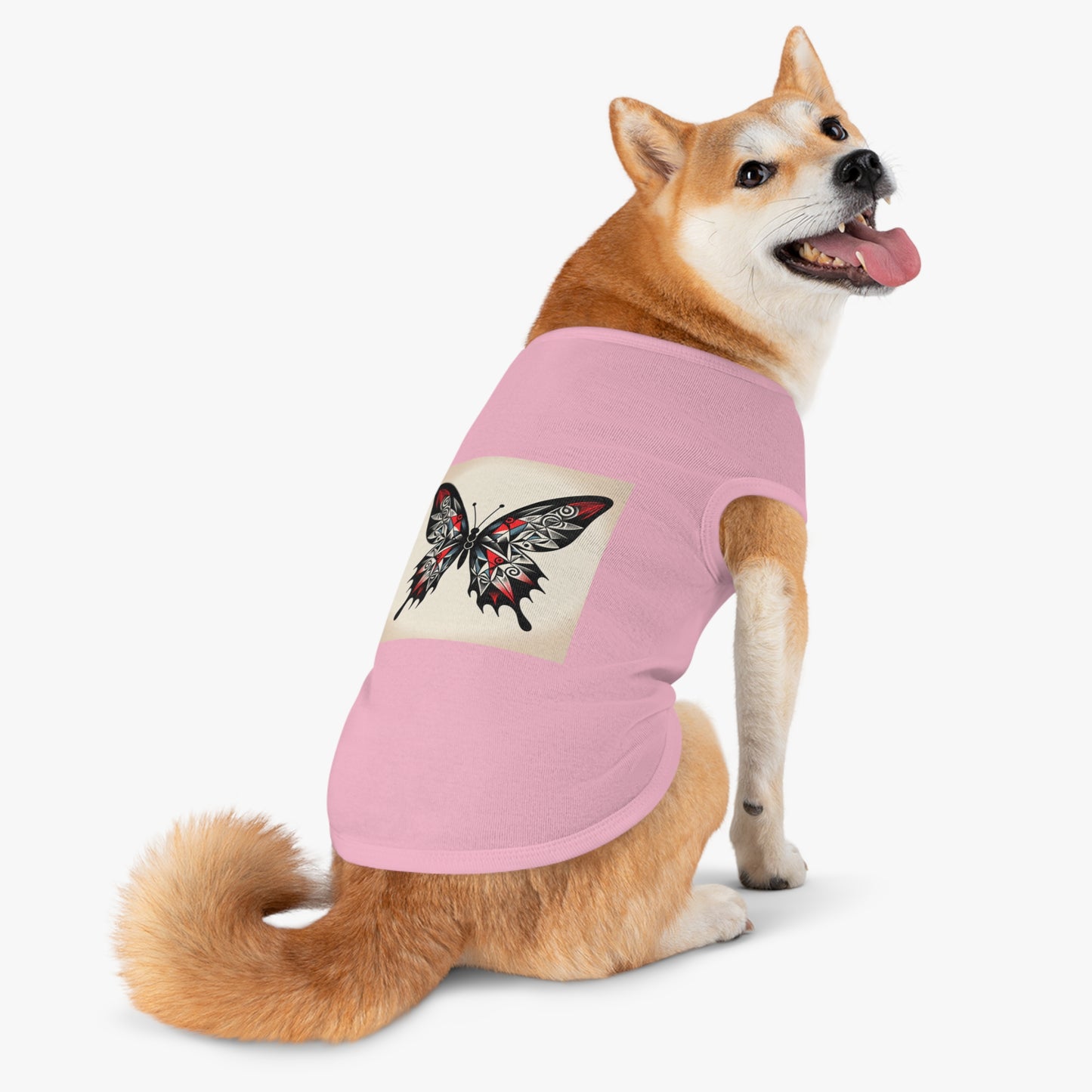 Butterfly Pet Tank Top, Summer Pet Apparel, Cute Dog Shirt, Stylish Cat Tank, Pet Gift for Warm Days, Pet Fashion
