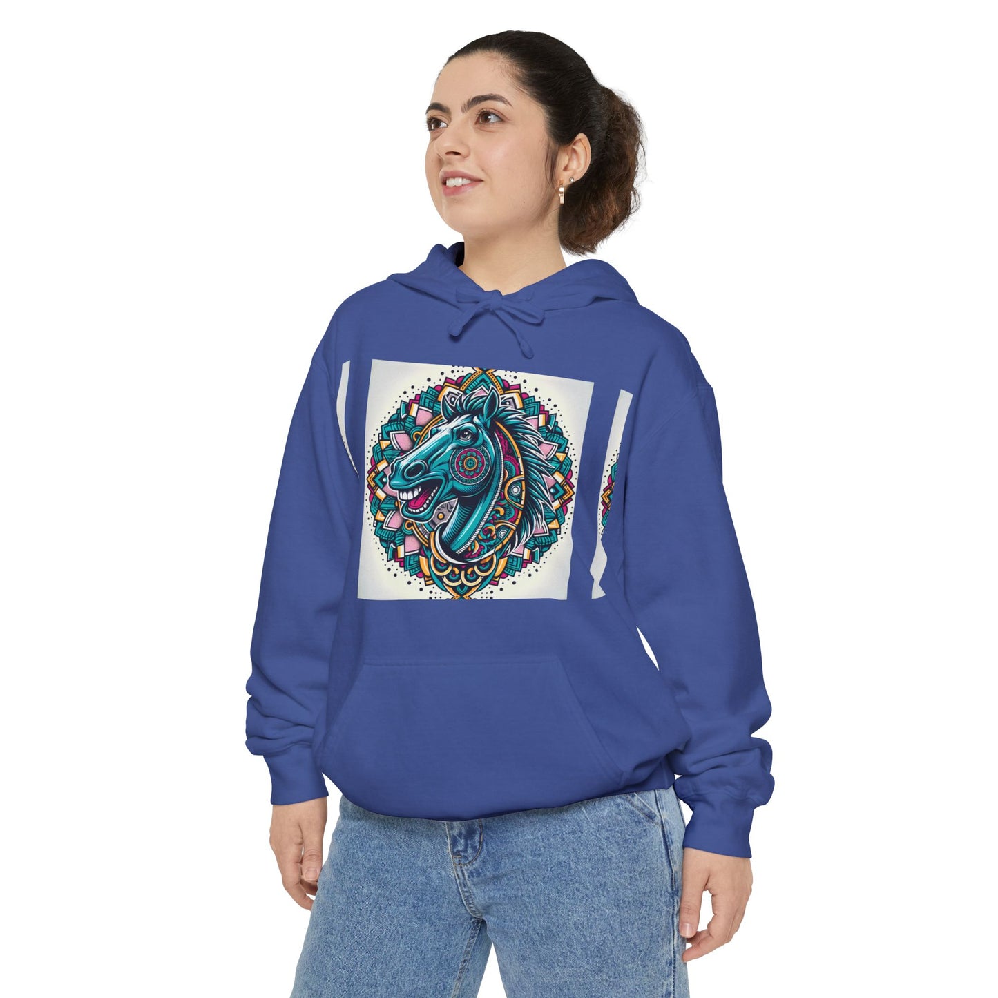 Mustang Design Hoodie, Cozy Unisex Hoodie, Gift for Him/Her, Stylish Casual Wear, Cool Streetwear