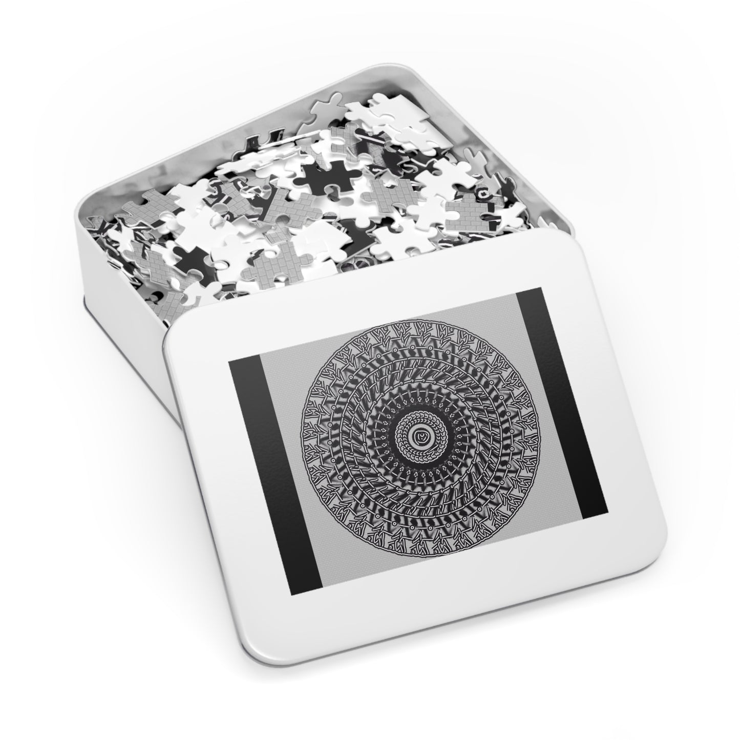 Jigsaw Puzzle with Tin