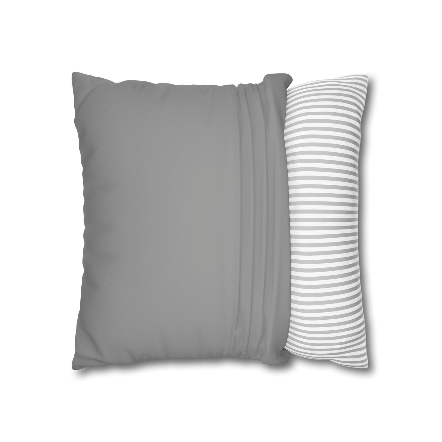 Romantic Faux Suede Square Pillowcase - Heart Design for Cozy Decor